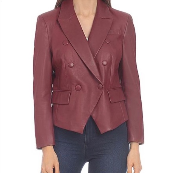 bagatelle Jackets & Blazers - Brand new Bagatelle City leather blazer size xs